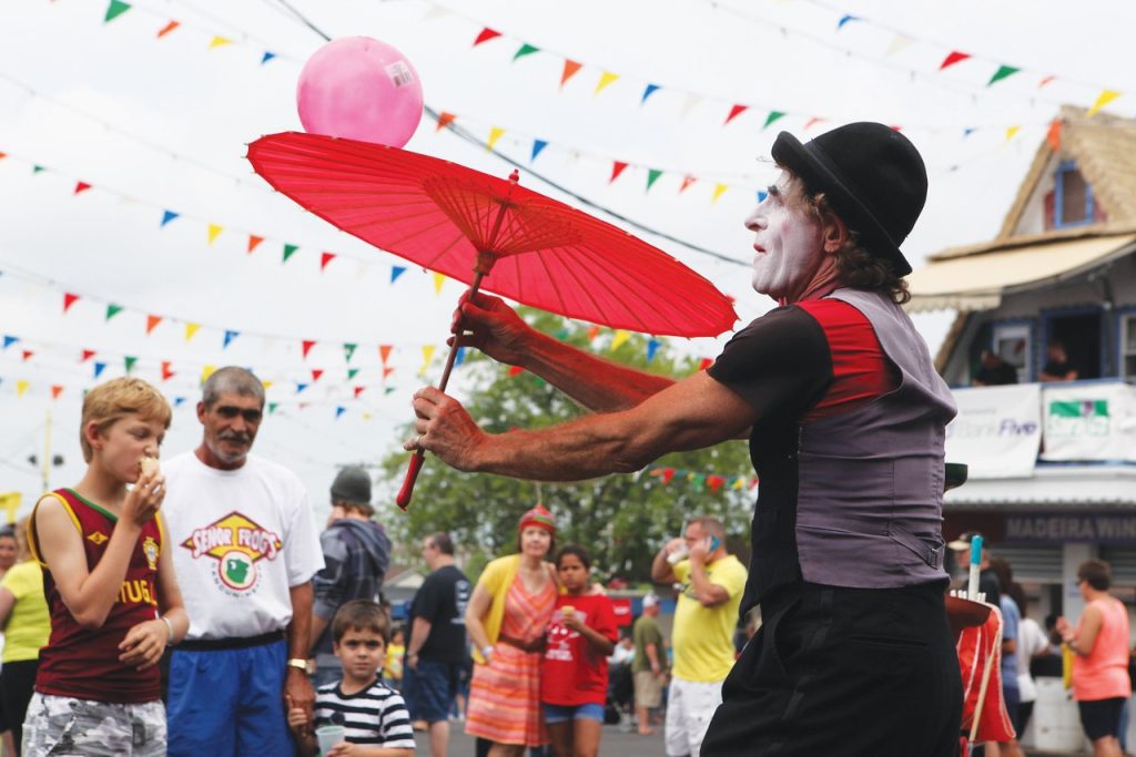 Performer at New Bedford's Feast of the Blessed Sacrament. New Bedford, MA