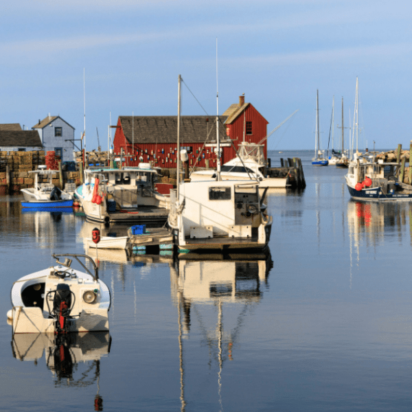 Rockport Harbor with Motif #1 in Rockport, Massachusetts